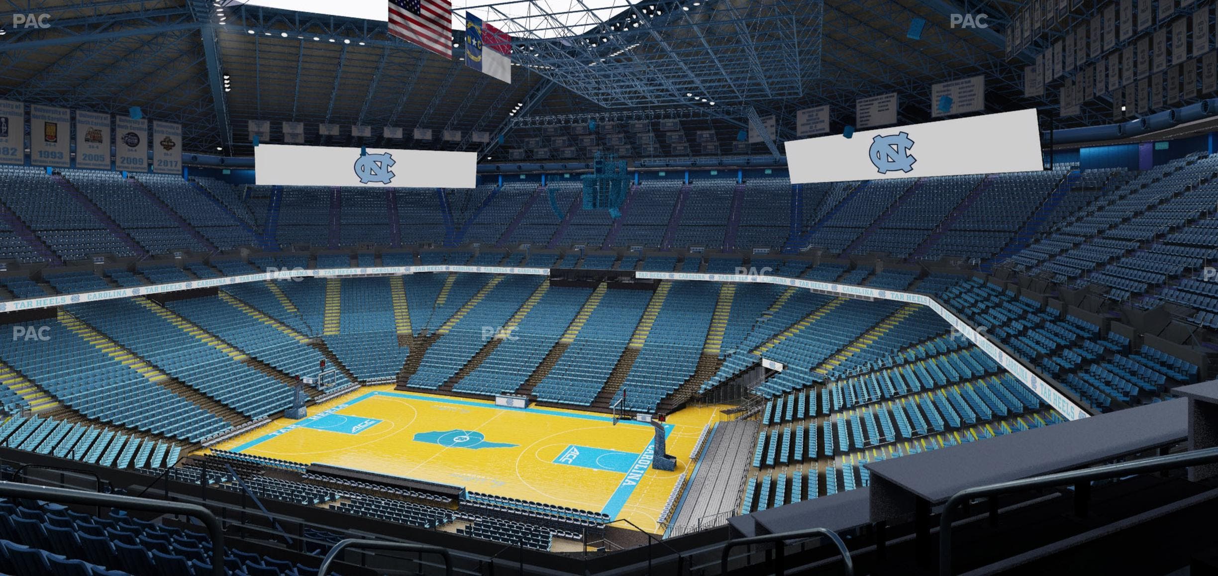 Dean Smith Center - Section 211 A Seat View