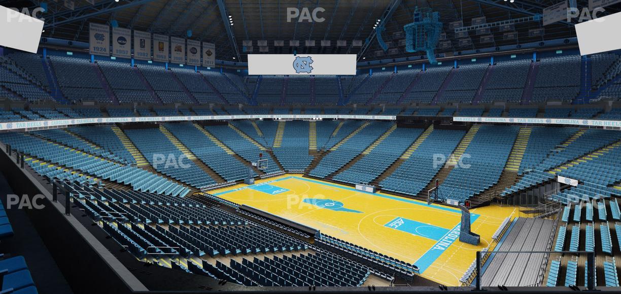 Dean Smith Center - Section 212 Seat View