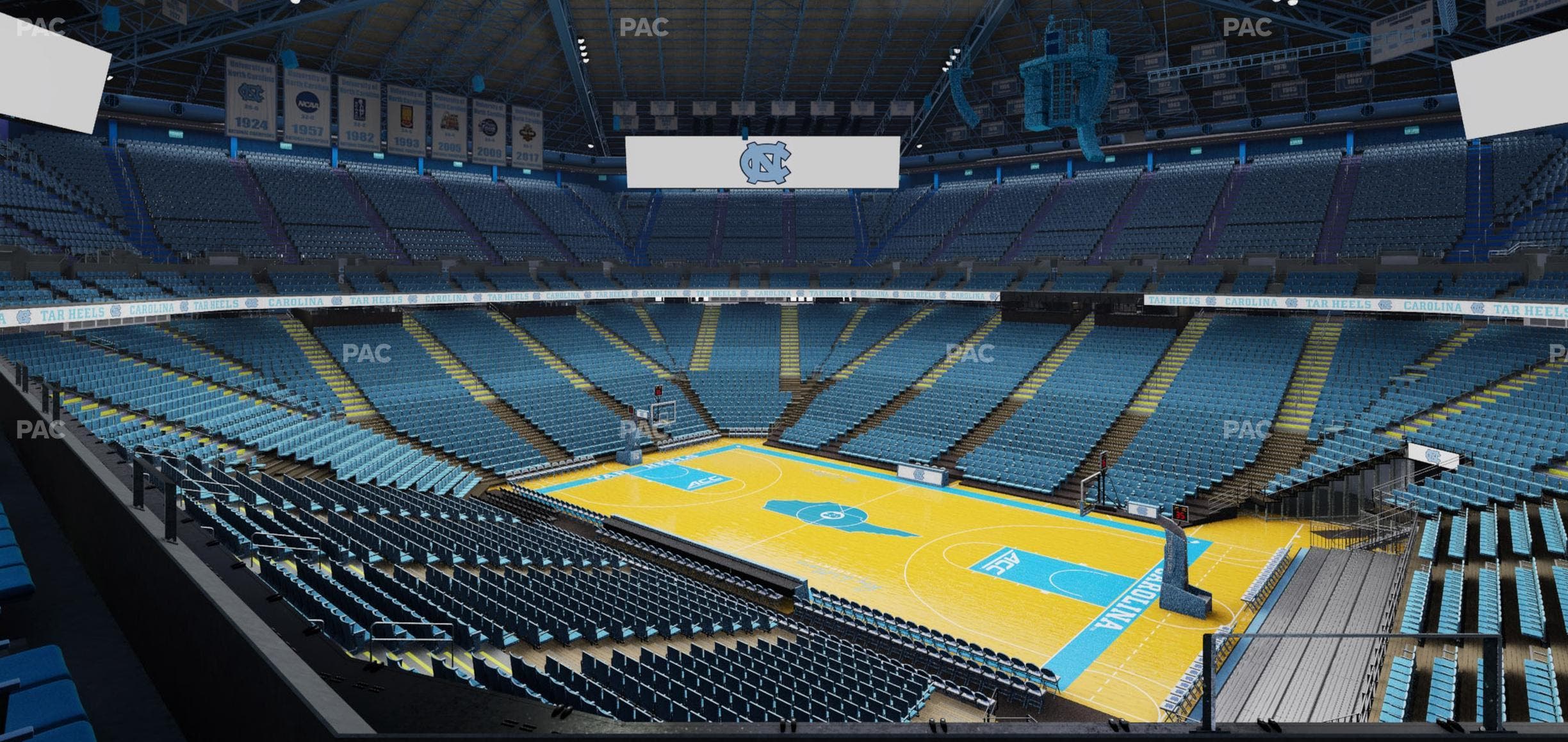 Dean Smith Center - Section 212 Seat View