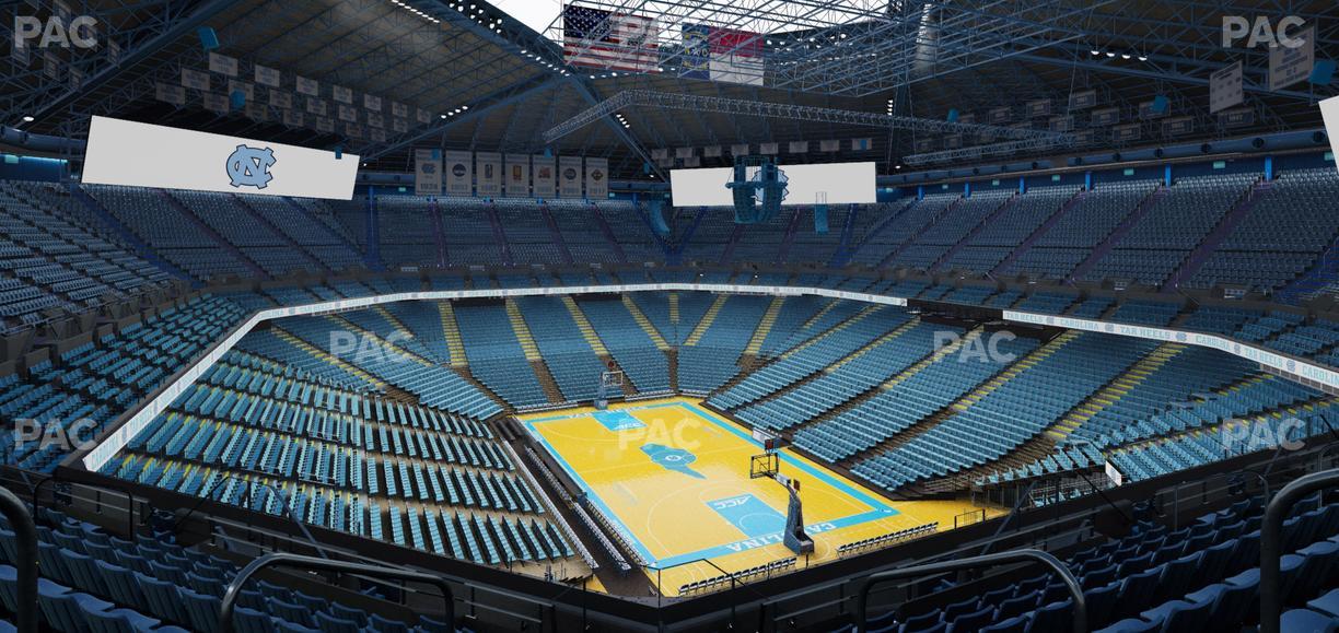 Dean Smith Center - Section 214 A Seat View