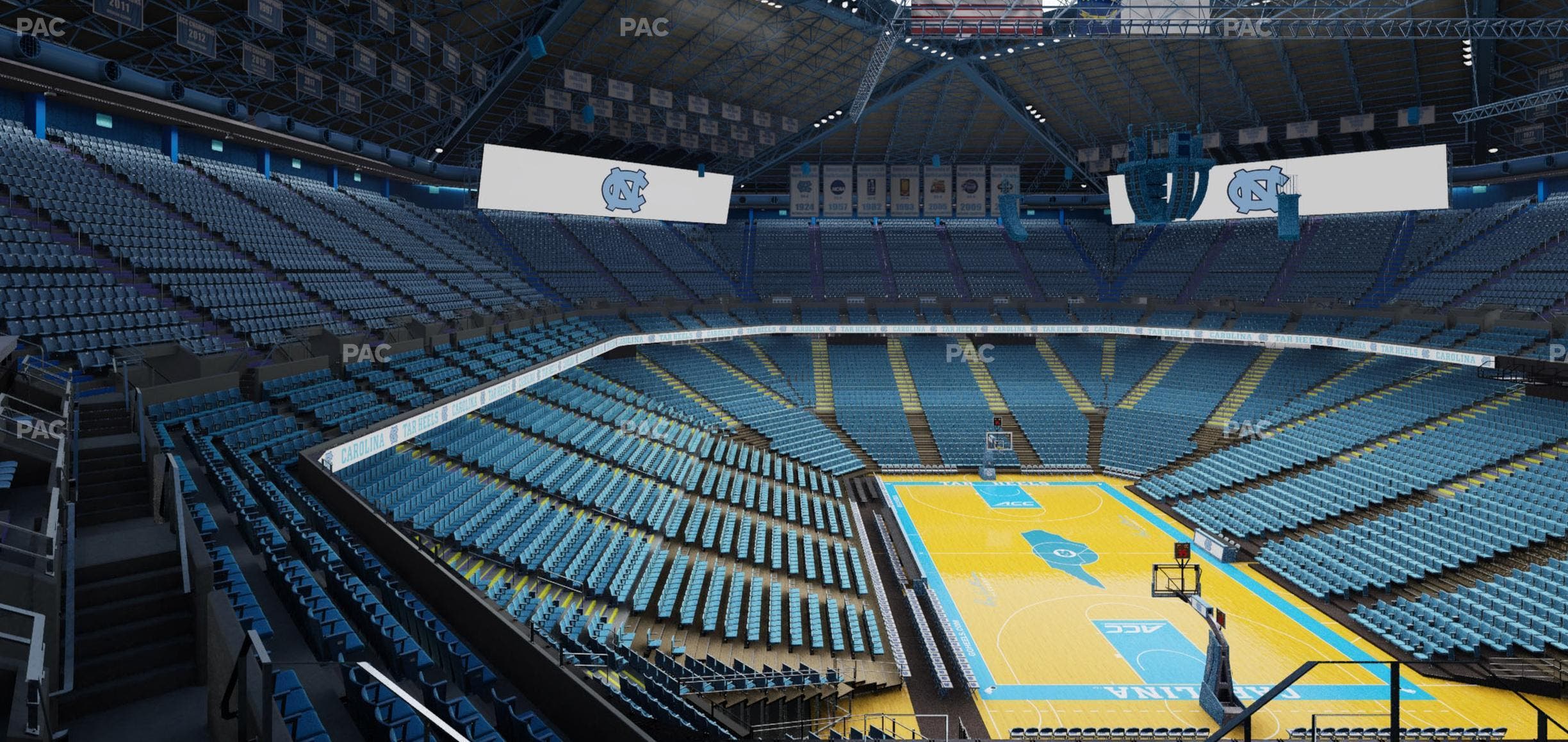 Dean Smith Center - Section 215 Seat View