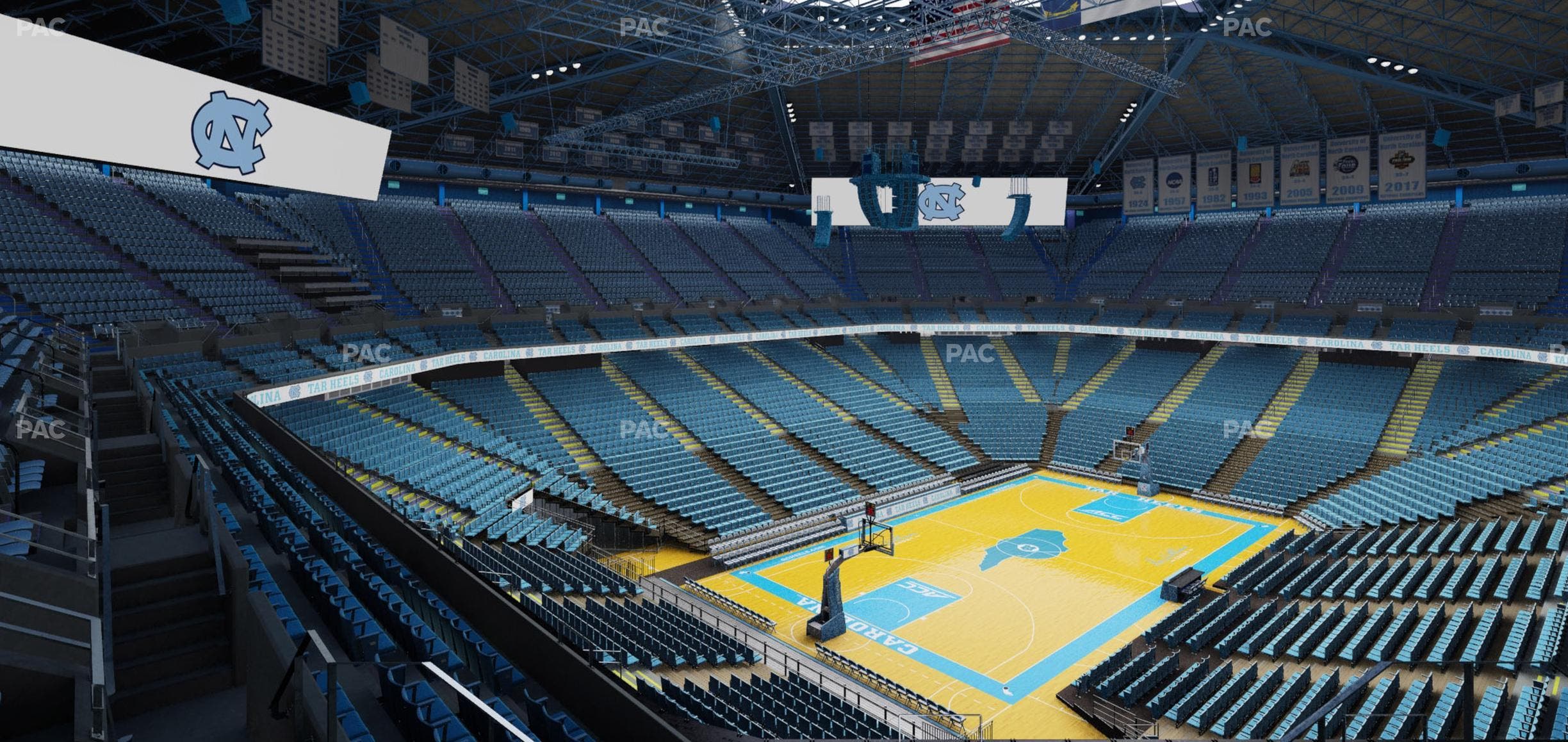 Dean Smith Center - Section 220 Seat View