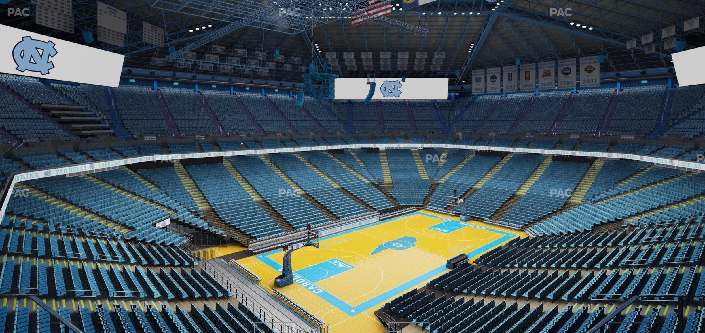 Dean Smith Center - Section 221 Seat View