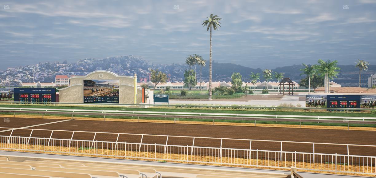 Del Mar Thoroughbred Club - Section Clubhouse Box 1 A Lvl 2 Seat View