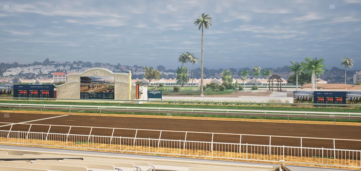 Del Mar Thoroughbred Club - Section Clubhouse Box 1 A Lvl 2 Seat View