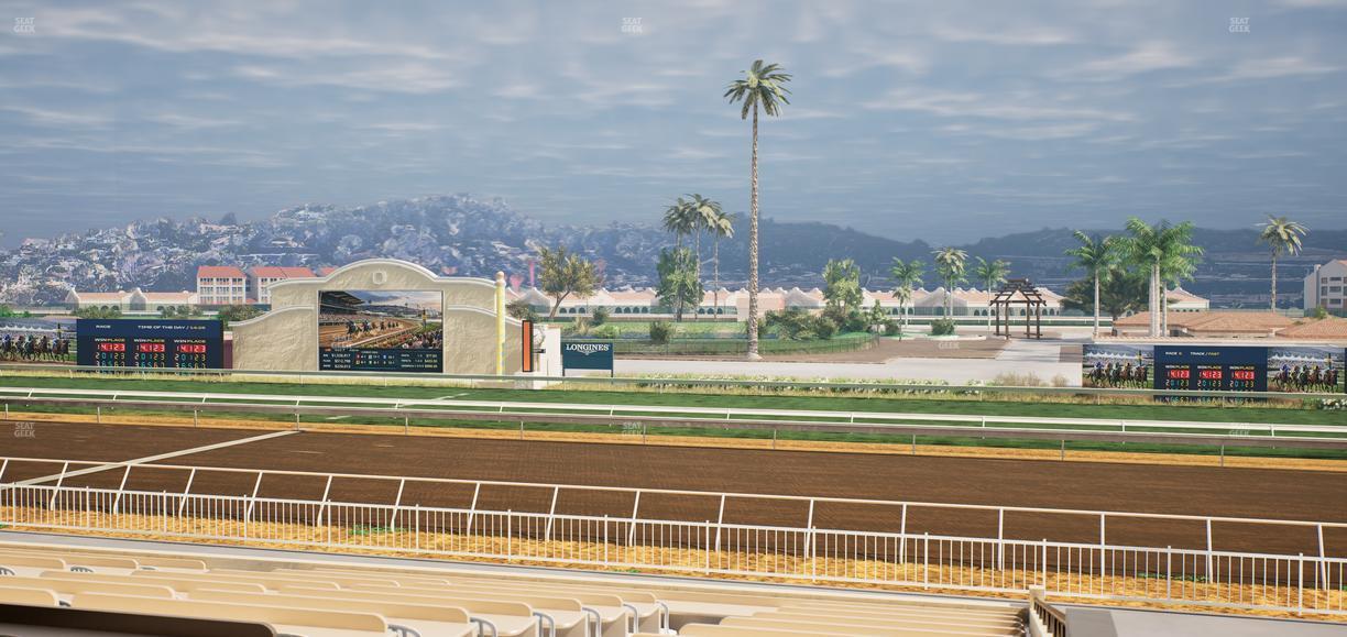 Del Mar Thoroughbred Club - Section Clubhouse Box 1 C Lvl 2 Seat View