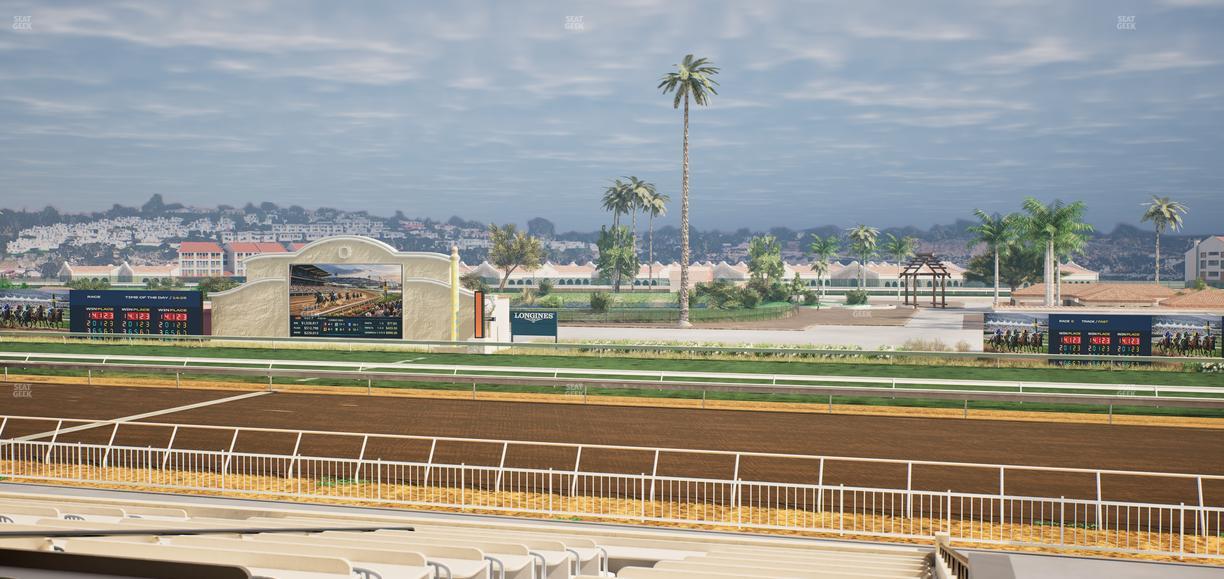 Del Mar Thoroughbred Club - Section Clubhouse Box 1 C Lvl 2 Seat View