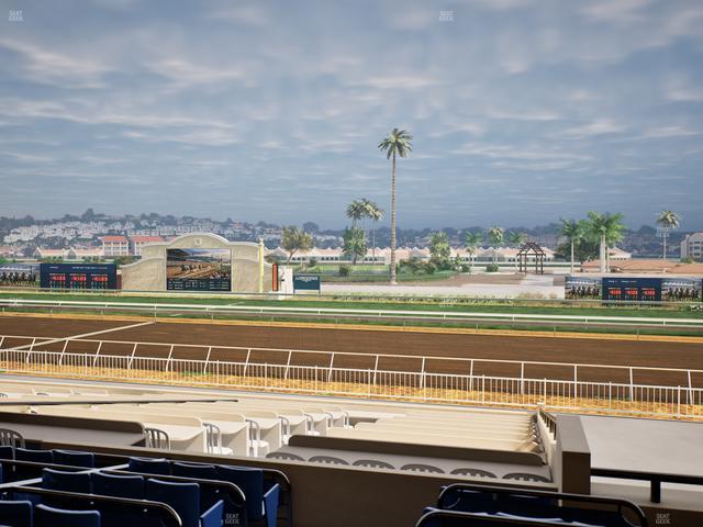 Del Mar Thoroughbred Club - Section Clubhouse Box 1 C Lvl 2 Seat View