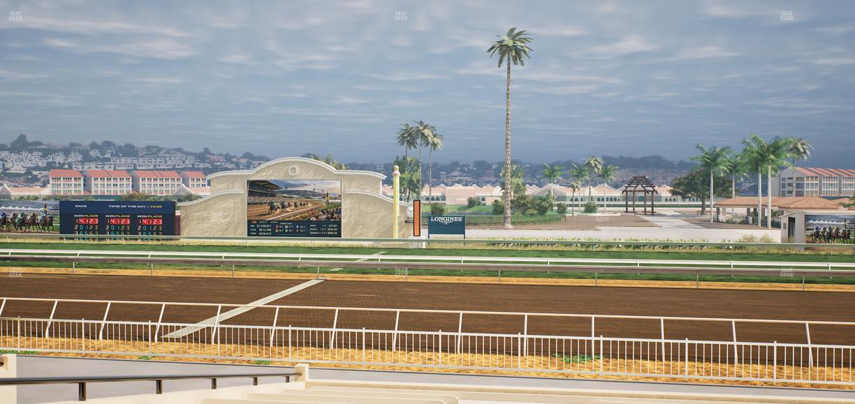 Del Mar Thoroughbred Club - Section Clubhouse Box 10 A Lvl 2 Seat View
