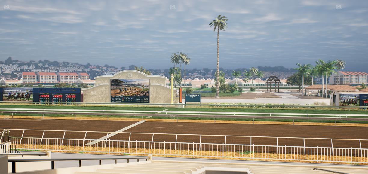 Del Mar Thoroughbred Club - Section Clubhouse Box 10 C Lvl 2 Seat View