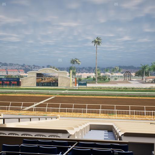 Del Mar Thoroughbred Club - Section Clubhouse Box 10 C Lvl 2 Seat View