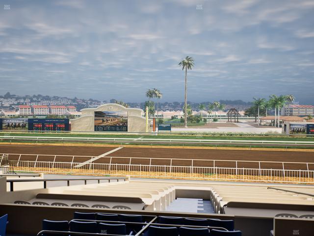 Del Mar Thoroughbred Club - Section Clubhouse Box 10 C Lvl 2 Seat View
