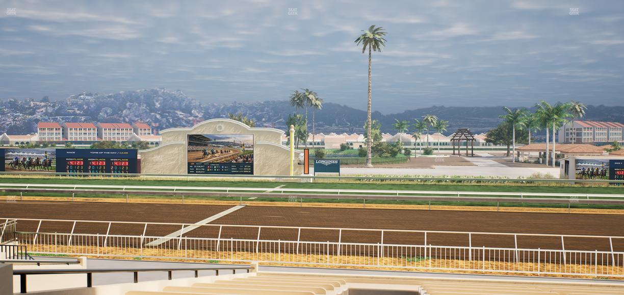 Del Mar Thoroughbred Club - Section Clubhouse Box 10 C Lvl 2 Seat View