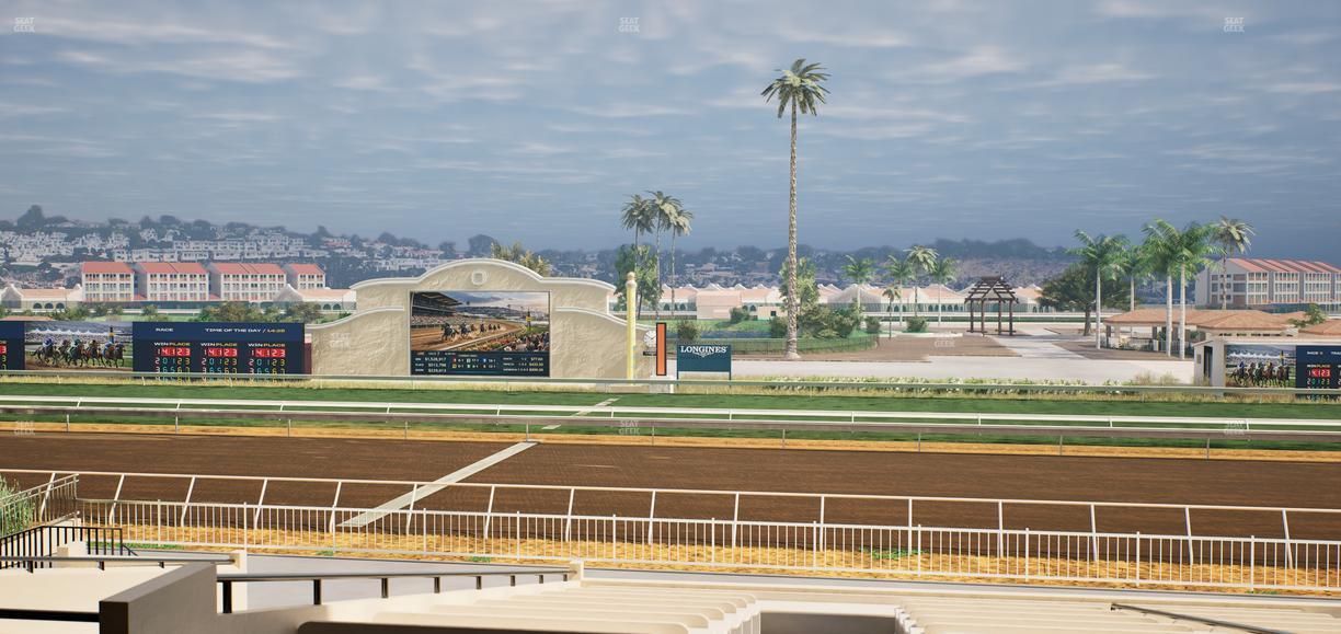 Del Mar Thoroughbred Club - Section Clubhouse Box 10 D Lvl 2 Seat View