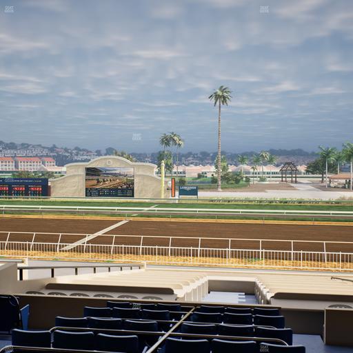 Del Mar Thoroughbred Club - Section Clubhouse Box 10 D Lvl 2 Seat View
