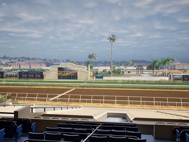 Del Mar Thoroughbred Club - Section Clubhouse Box 10 D Lvl 2 Seat View