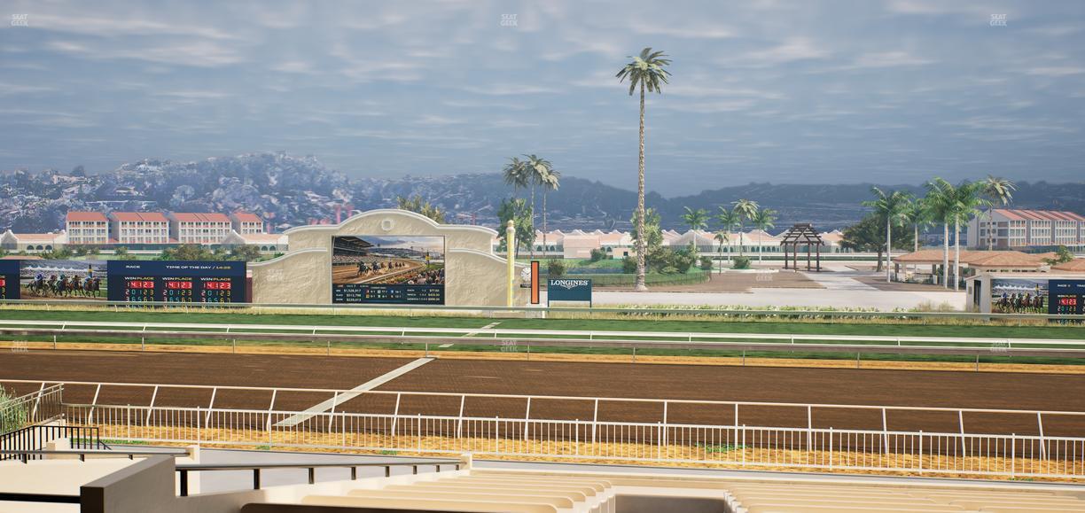Del Mar Thoroughbred Club - Section Clubhouse Box 10 D Lvl 2 Seat View
