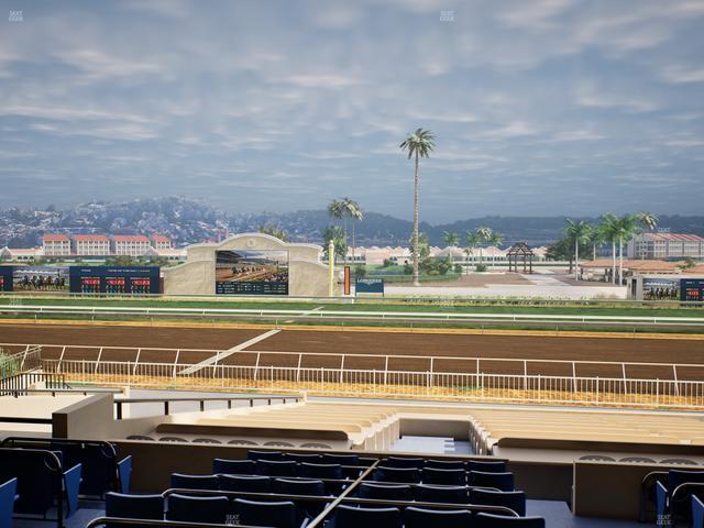 Del Mar Thoroughbred Club - Section Clubhouse Box 10 D Lvl 2 Seat View