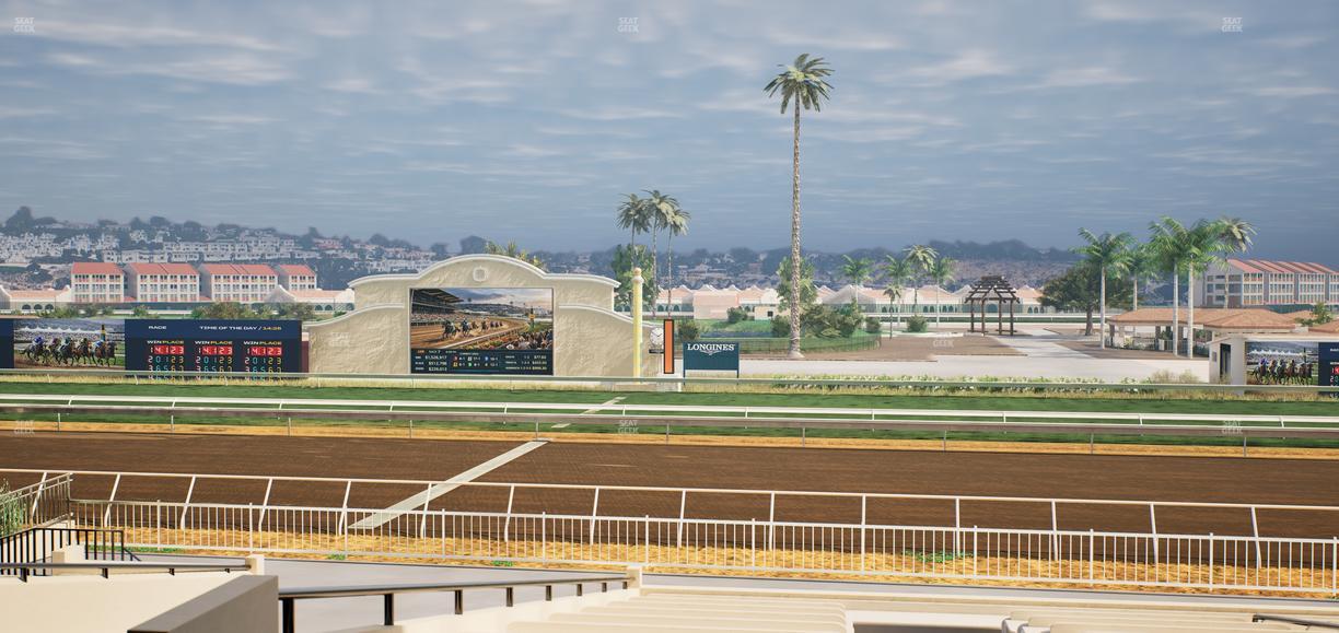 Del Mar Thoroughbred Club - Section Clubhouse Box 11 C Lvl 2 Seat View