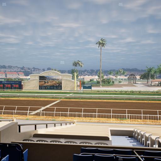 Del Mar Thoroughbred Club - Section Clubhouse Box 11 C Lvl 2 Seat View