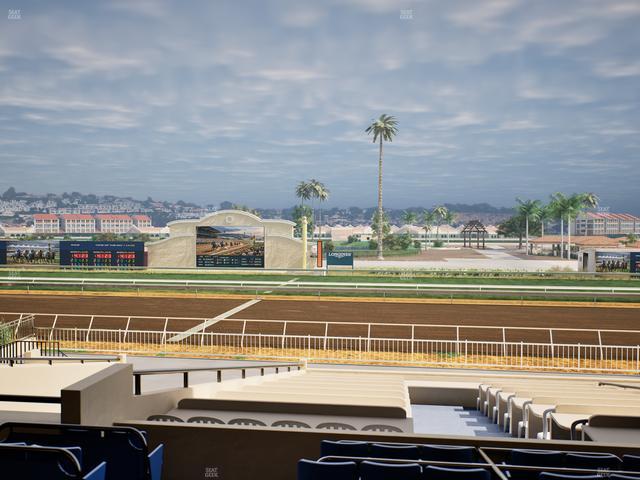 Del Mar Thoroughbred Club - Section Clubhouse Box 11 C Lvl 2 Seat View