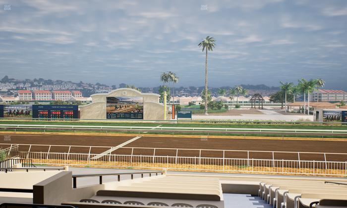 Del Mar Thoroughbred Club - Section Clubhouse Box 11 C Lvl 2 Seat View