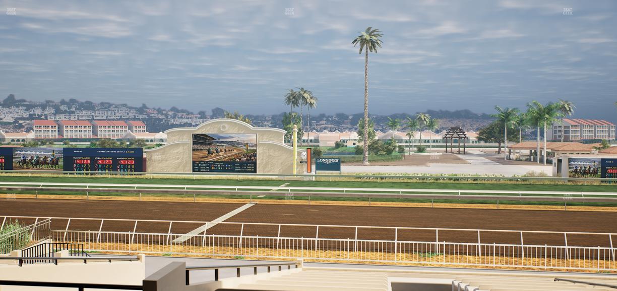 Del Mar Thoroughbred Club - Section Clubhouse Box 11 D Lvl 2 Seat View