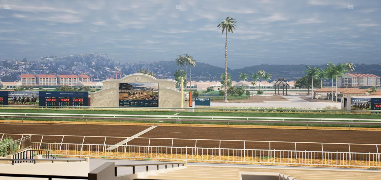 Del Mar Thoroughbred Club - Section Clubhouse Box 11 D Lvl 2 Seat View
