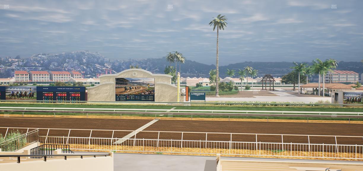 Del Mar Thoroughbred Club - Section Clubhouse Box 12 C Lvl 2 Seat View