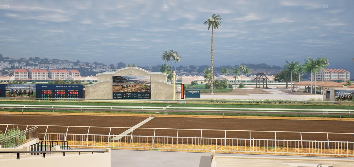 Del Mar Thoroughbred Club - Section Clubhouse Box 12 C Lvl 2 Seat View