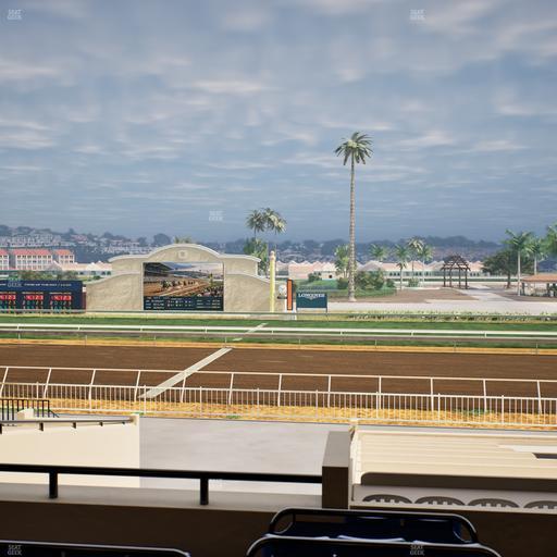 Del Mar Thoroughbred Club - Section Clubhouse Box 12 C Lvl 2 Seat View