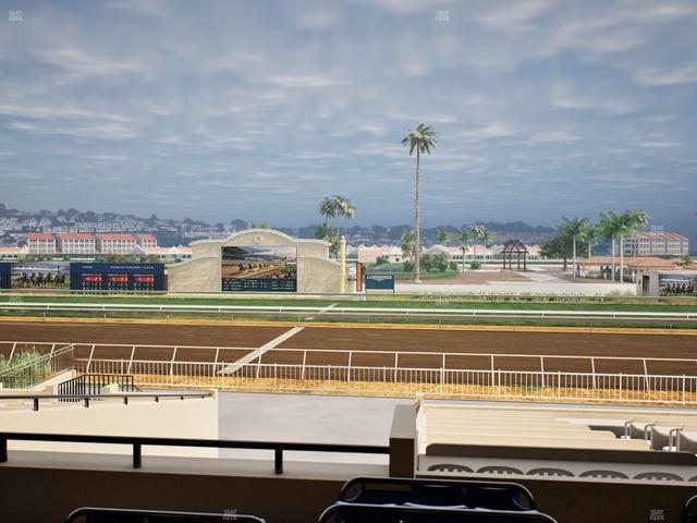 Del Mar Thoroughbred Club - Section Clubhouse Box 12 C Lvl 2 Seat View