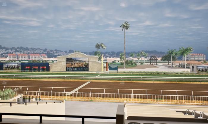 Del Mar Thoroughbred Club - Section Clubhouse Box 12 C Lvl 2 Seat View