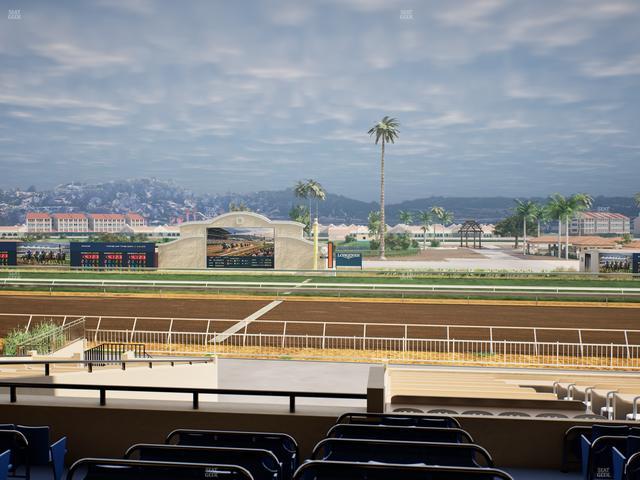 Del Mar Thoroughbred Club - Section Clubhouse Box 12 D Lvl 2 Seat View