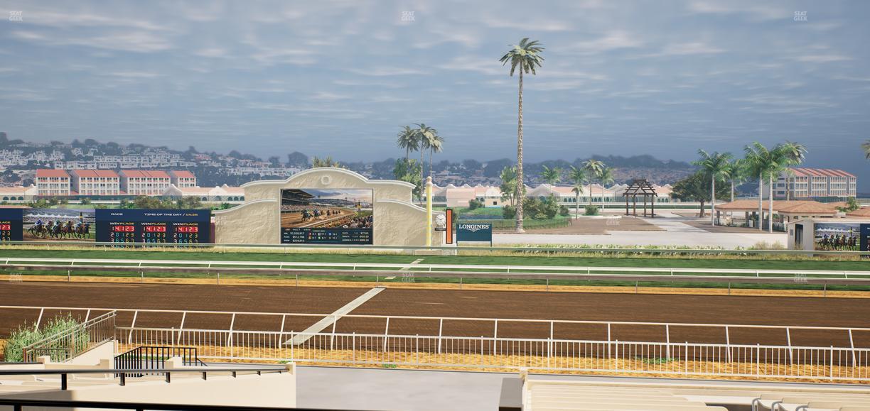 Del Mar Thoroughbred Club - Section Clubhouse Box 12 D Lvl 2 Seat View