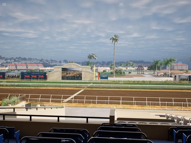 Del Mar Thoroughbred Club - Section Clubhouse Box 12 D Lvl 2 Seat View