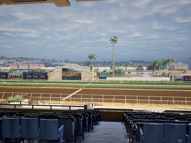 Del Mar Thoroughbred Club - Section Clubhouse Box 12 E Lvl 3 Seat View