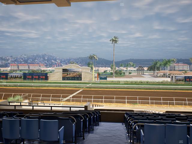 Del Mar Thoroughbred Club - Section Clubhouse Box 12 E Lvl 3 Seat View