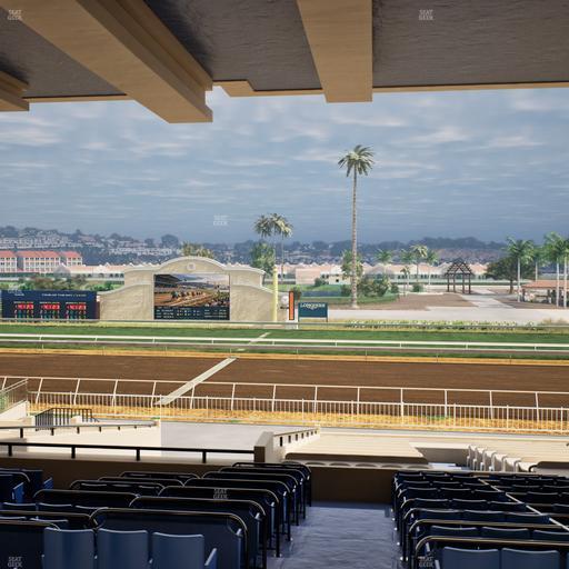 Del Mar Thoroughbred Club - Section Clubhouse Box 12 F Lvl 3 Seat View