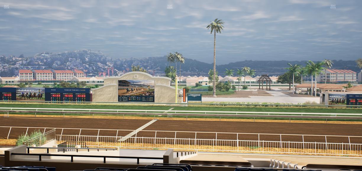 Del Mar Thoroughbred Club - Section Clubhouse Box 12 F Lvl 3 Seat View