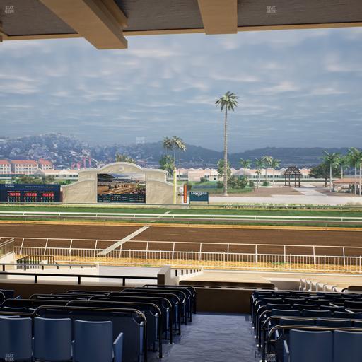 Del Mar Thoroughbred Club - Section Clubhouse Box 12 F Lvl 3 Seat View
