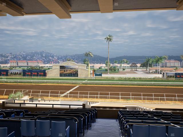 Del Mar Thoroughbred Club - Section Clubhouse Box 12 F Lvl 3 Seat View