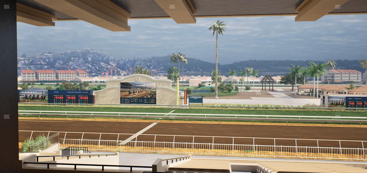 Del Mar Thoroughbred Club - Section Clubhouse Box 12 G Lvl 3 Seat View