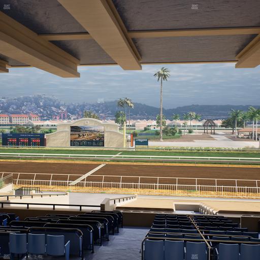 Del Mar Thoroughbred Club - Section Clubhouse Box 12 G Lvl 3 Seat View