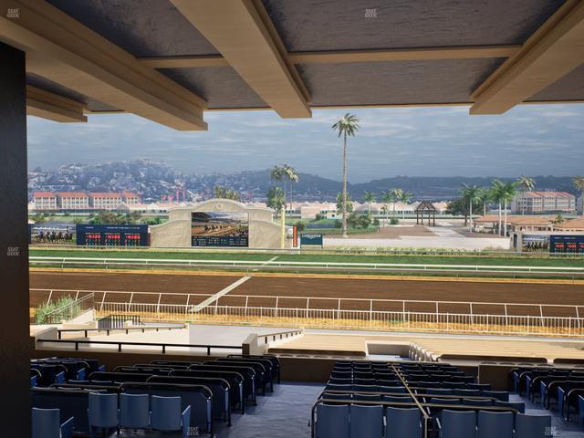 Del Mar Thoroughbred Club - Section Clubhouse Box 12 G Lvl 3 Seat View