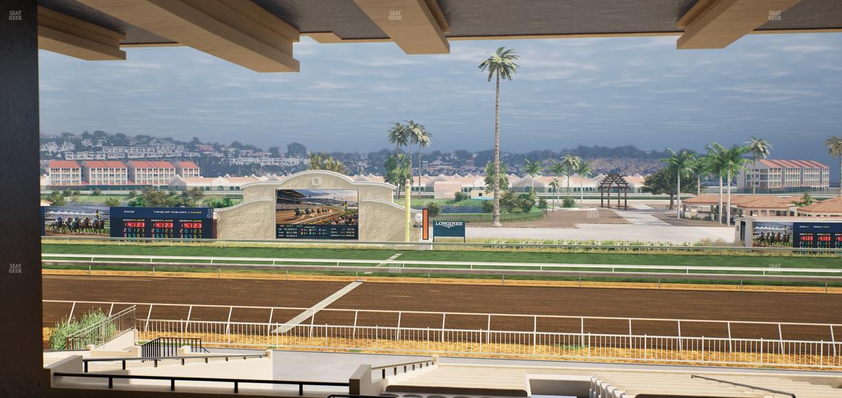 Del Mar Thoroughbred Club - Section Clubhouse Box 12 G Lvl 3 Seat View