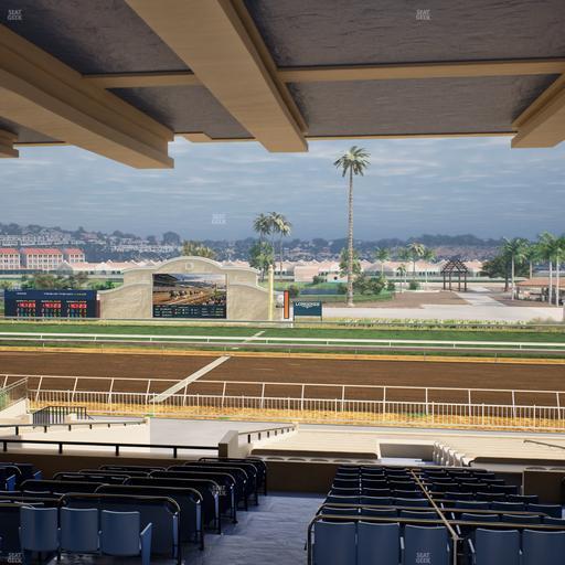 Del Mar Thoroughbred Club - Section Clubhouse Box 12 G Lvl 3 Seat View