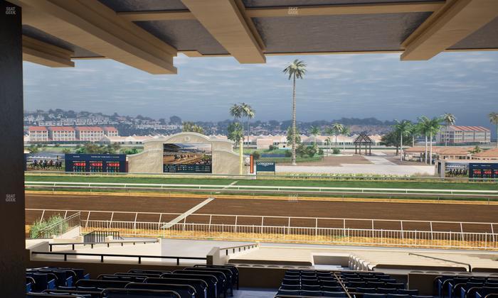 Del Mar Thoroughbred Club - Section Clubhouse Box 12 G Lvl 3 Seat View