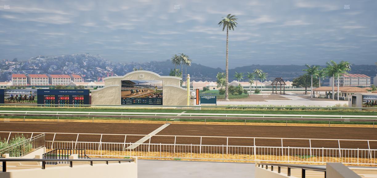 Del Mar Thoroughbred Club - Section Clubhouse Box 13 B Lvl 2 Seat View