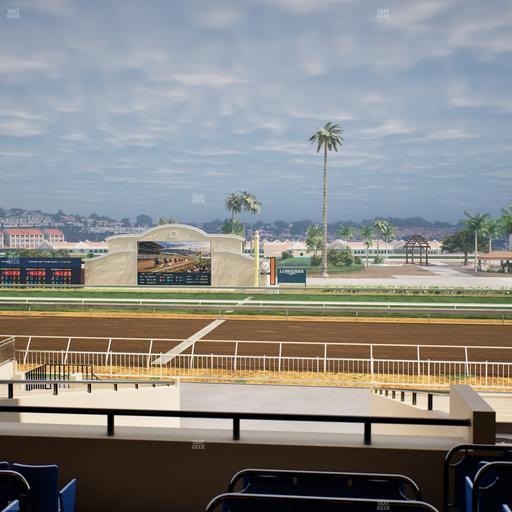 Del Mar Thoroughbred Club - Section Clubhouse Box 13 C Lvl 2 Seat View